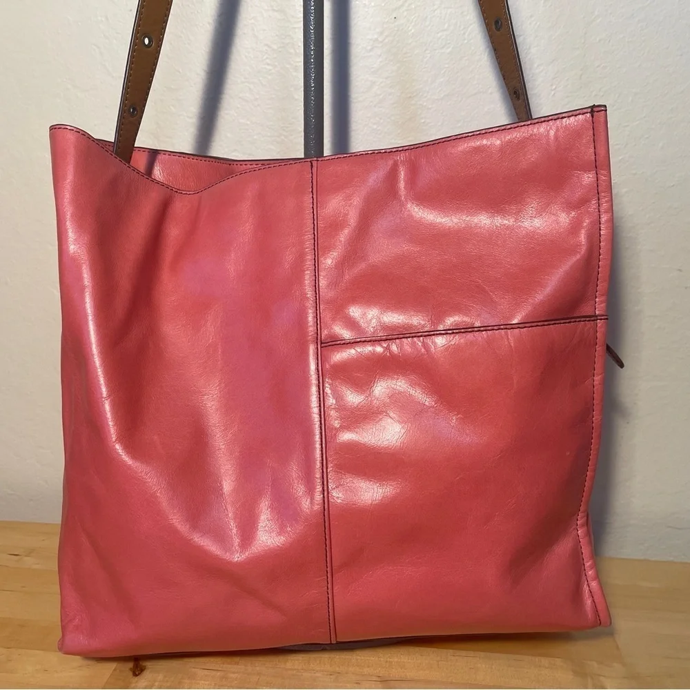 Park Tote Leather Handbag, Blossom.